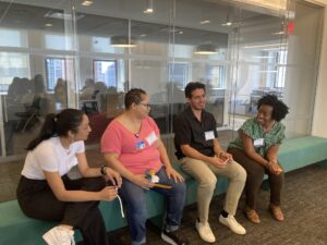 Mentors and interns at the Intern Networking Lunch