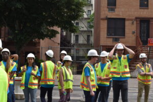 The interns are in awe at the National Urban League and National Black Theatre developments